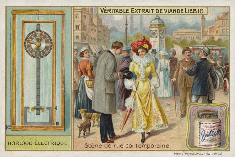 Franse Vleesextract (Bouillon), Typische Straatscène door French School