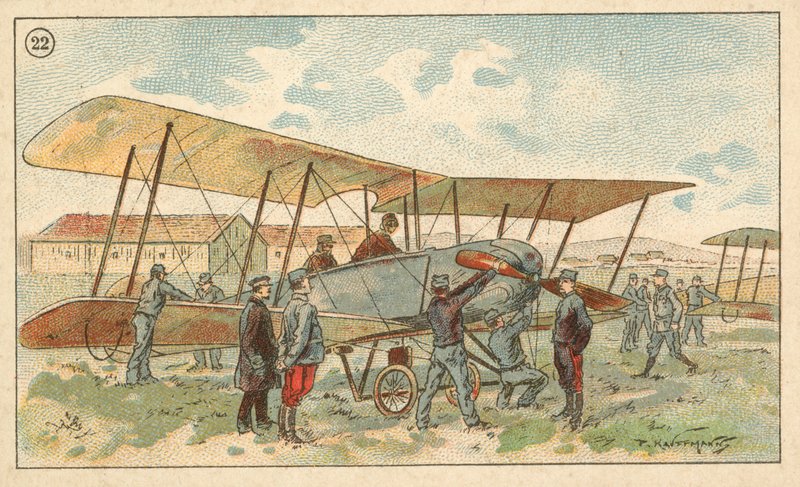 Frans militair dubbeldekker door French School