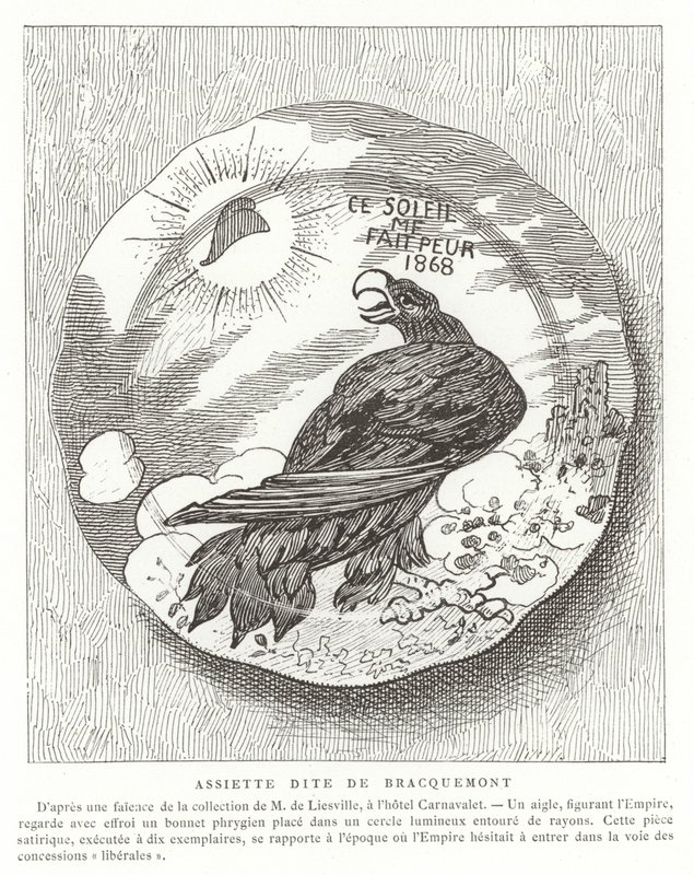Franse satirische plaat, 1868 door French School