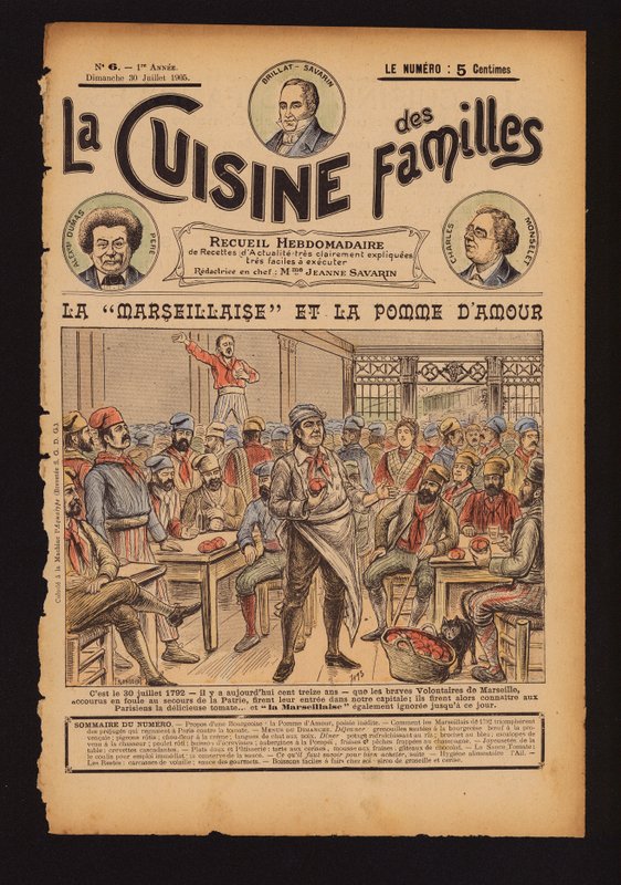 Verse tomaten en het zingen van La Marseillaise, Franse Revolutie door French School