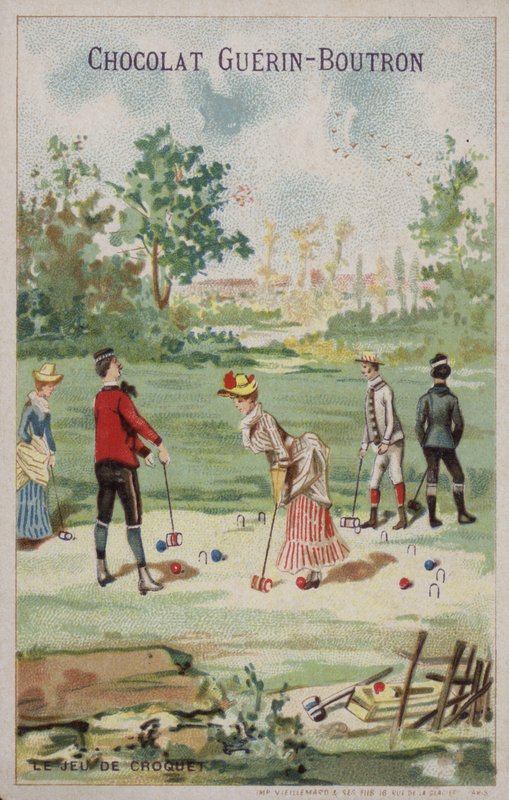 Spelletje croquet door French School