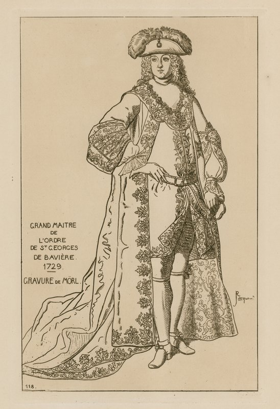 Grootmeester van de Orde van Sint-Joris van Beieren, 1729 door French School