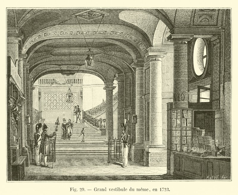 Grote vestibule van dezelfde, in 1723 door French School