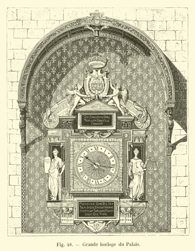 Grote klok van het Paleis door French School