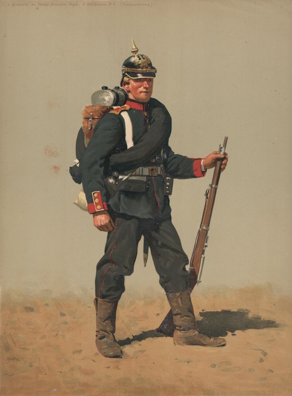 Grenadier der Konigs Grenadier Regts, 2 Westpreuss, No 7, Feldmarchmassig door French School