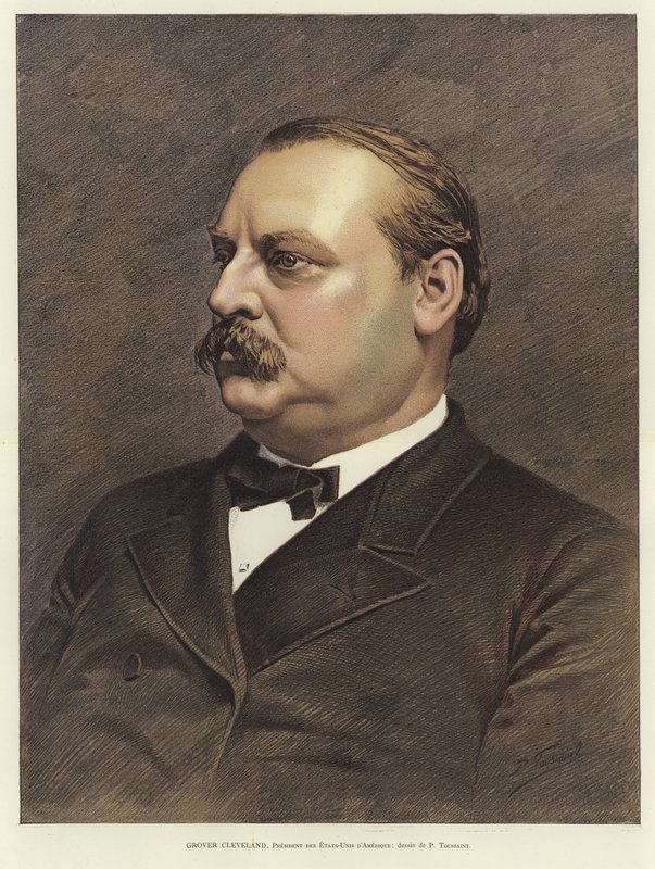 Grover Cleveland, 22e en 24e president van de Verenigde Staten door French School