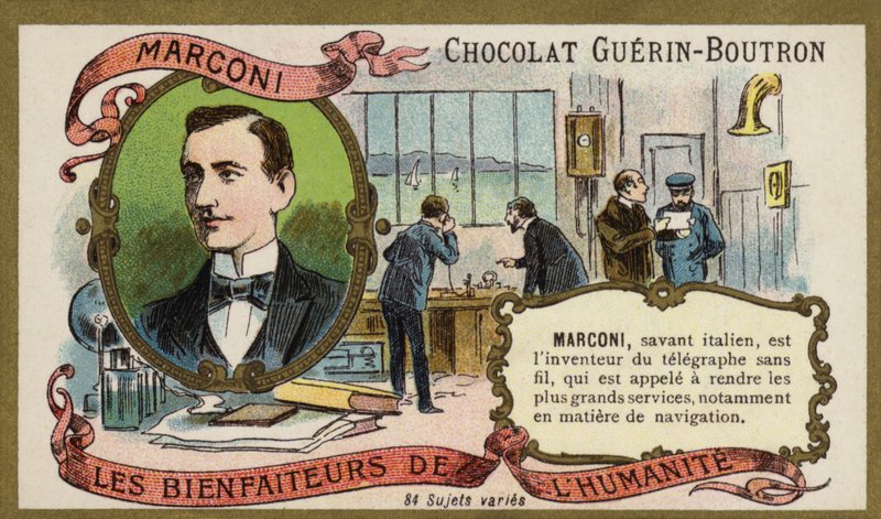 Guglielmo Marconi, Italiaanse uitvinder en radiopionier door French School