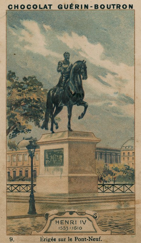 Hendrik IV, 1553-1610, Opgericht op de Pont-Neuf door French School