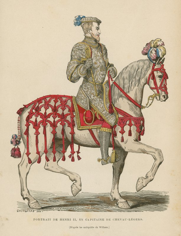 Hendrik II van Frankrijk door French School