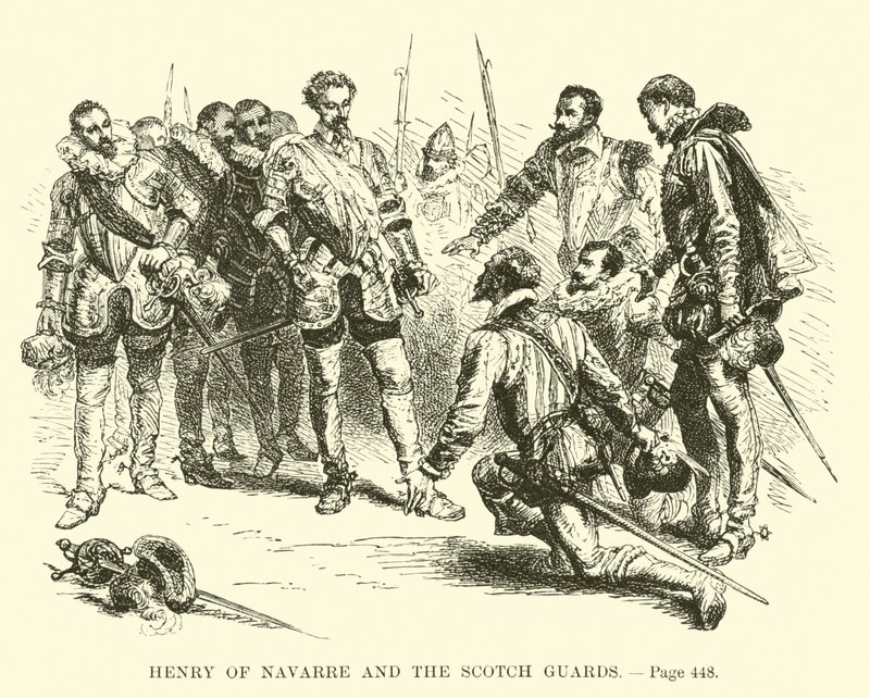 Hendrik van Navarra en de Schotse Wachten door French School