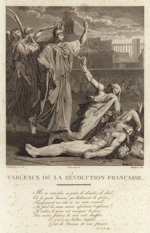 Historische schilderijen van de Franse Revolutie door French School