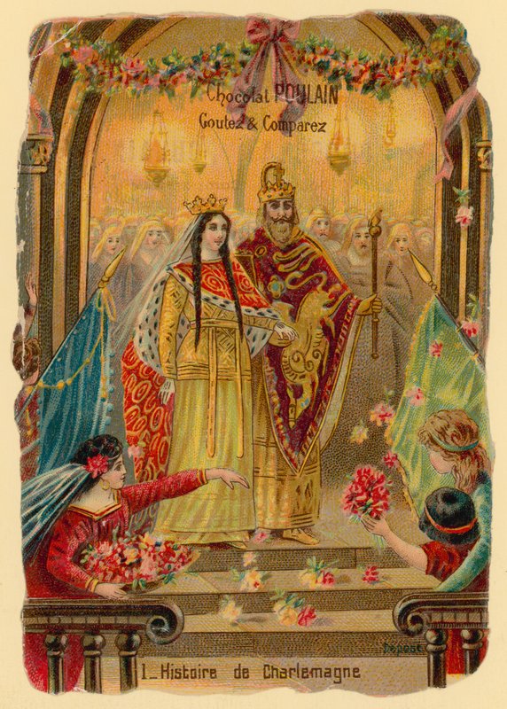 Geschiedenis van Karel de Grote, stichter van het Karolingische Rijk (c 742-814) door French School
