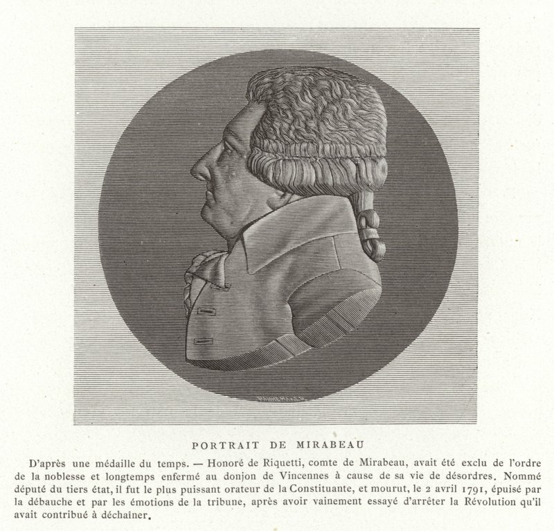 Honore Gabriel Riqueti, graaf van Mirabeau door French School