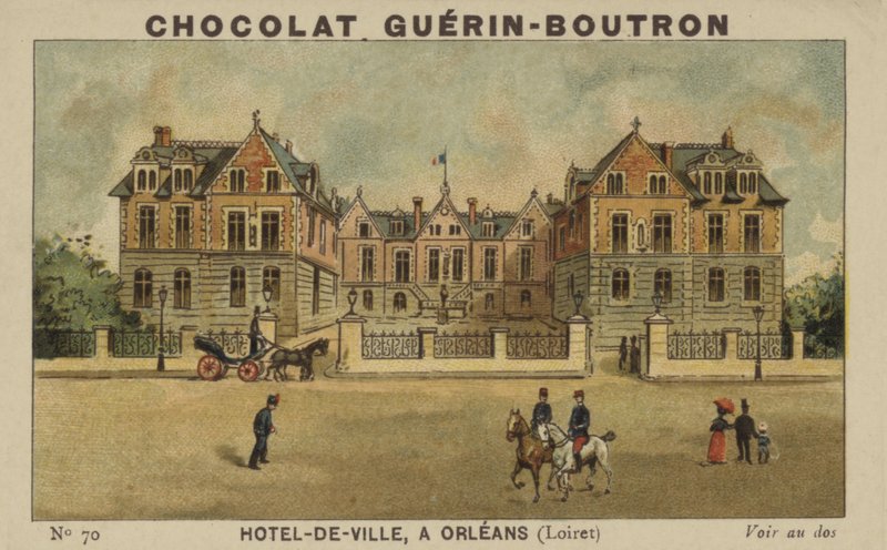 Stadhuis, in Orleans, Loiret door French School