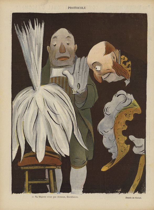 Illustratie voor Le Rire (kleurenlitho) door French School