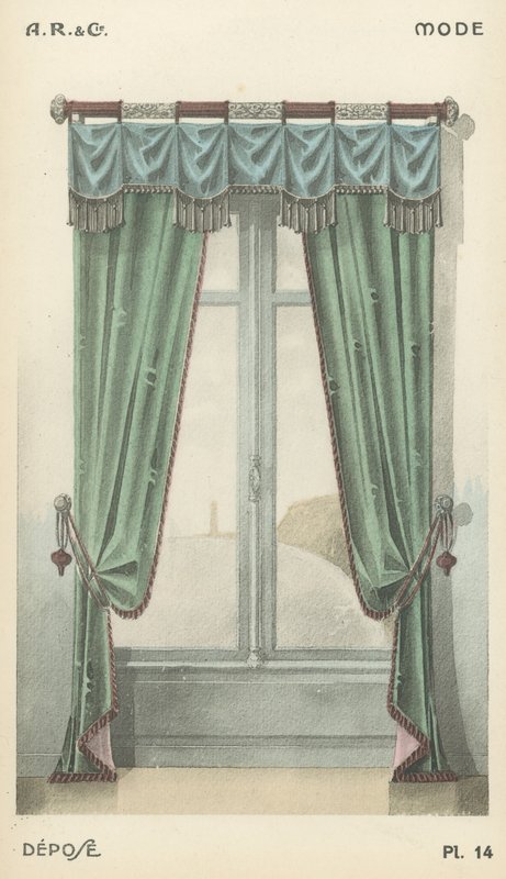 Illustratie uit interieurontwerpproductcatalogus van A R & Cie, Frankrijk door French School