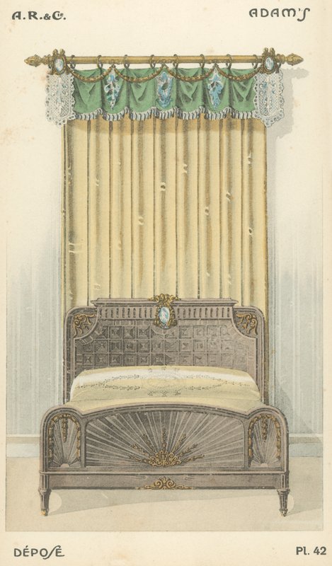 Illustratie uit interieurontwerpproductcatalogus van A R & Cie, Frankrijk door French School
