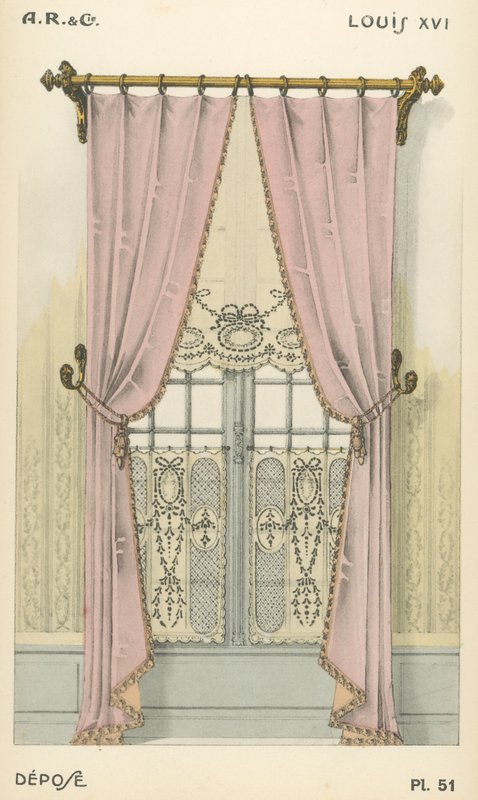 Illustratie uit interieurontwerpproductcatalogus van A R & Cie, Frankrijk door French School