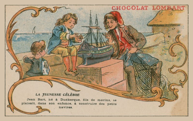 Jean Bart, late 17e eeuwse marinecommandant en kaper, als jongen door French School
