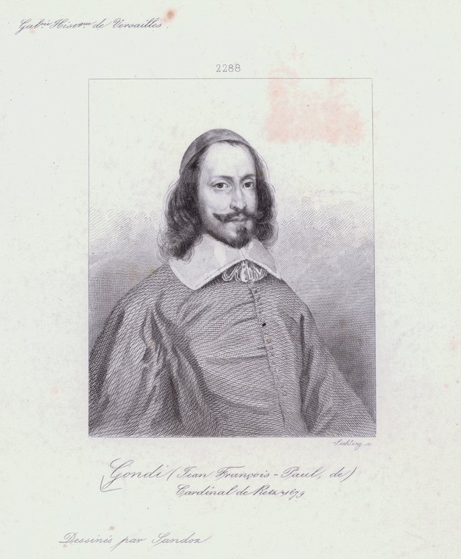 Jean François Paul de Gondi, Kardinaal de Retz, Franse geestelijke en agitator in de Fronde burgeroorlog door French School