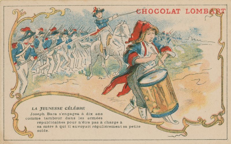 Joseph Bara, een beroemde jonge Franse republikeinse soldaat ten tijde van de Franse Revolutie door French School