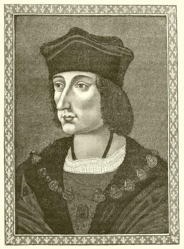Koning Karel VIII door French School