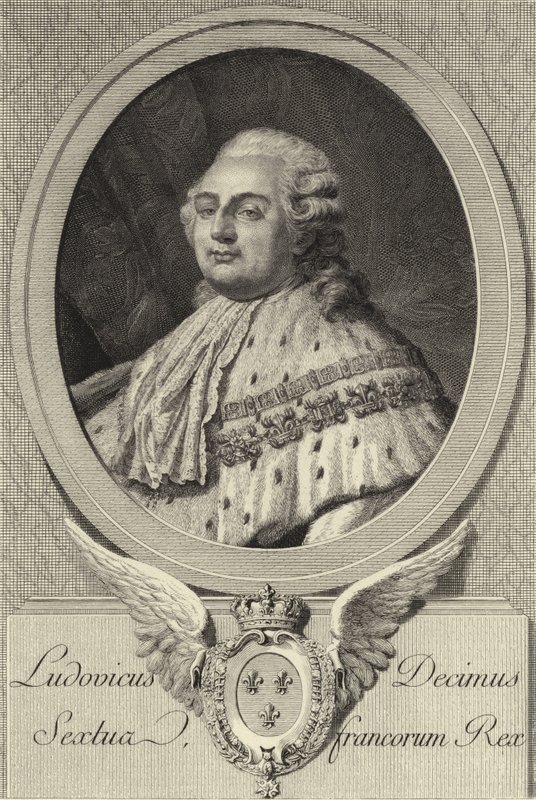 Koning Lodewijk XVI van Frankrijk door French School