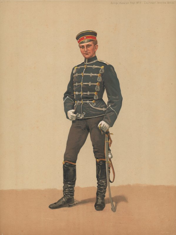Konigs Husaren Regt No 7, Luitenant Interims Attila door French School