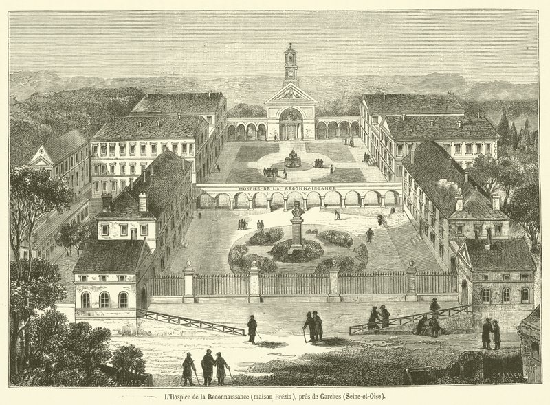 Het Hospice van de Dankbaarheid, Brezin huis, nabij Garches, Seine-et-Oise door French School