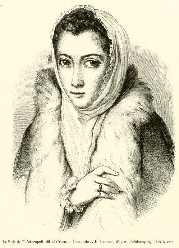 De dochter van Theotocopuli, genaamd El Greco door French School