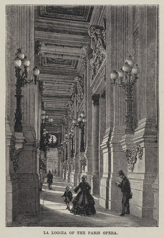La Loggia van de Opera van Parijs door French School