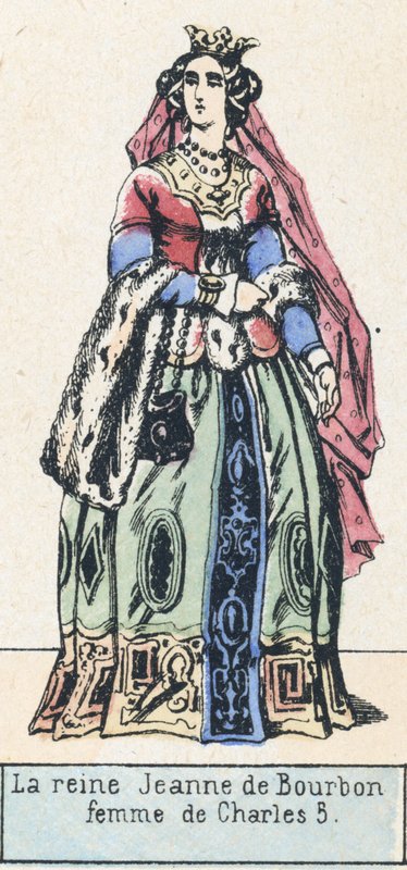 Koningin Jeanne van Bourbon, vrouw van Karel V door French School
