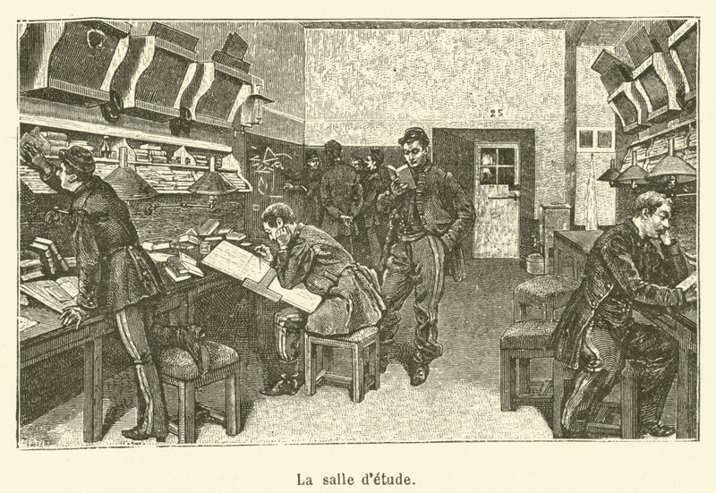 De graveerruimte door French School