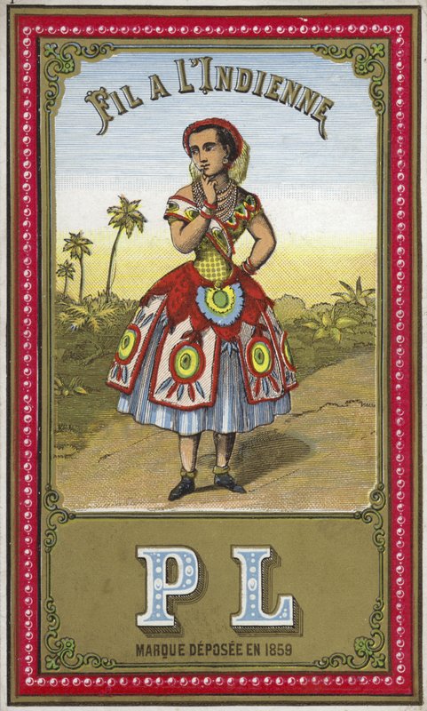 Label voor Indiaas draad door French School