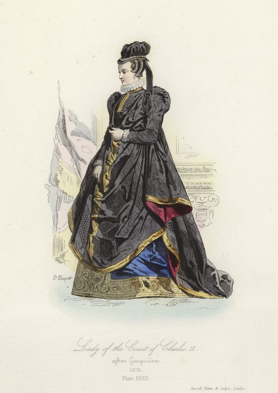 Dame van het hof van Karel IX van Frankrijk door French School