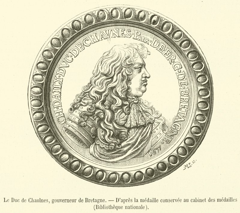 De hertog van Chaulnes, gouverneur van Bretagne door French School