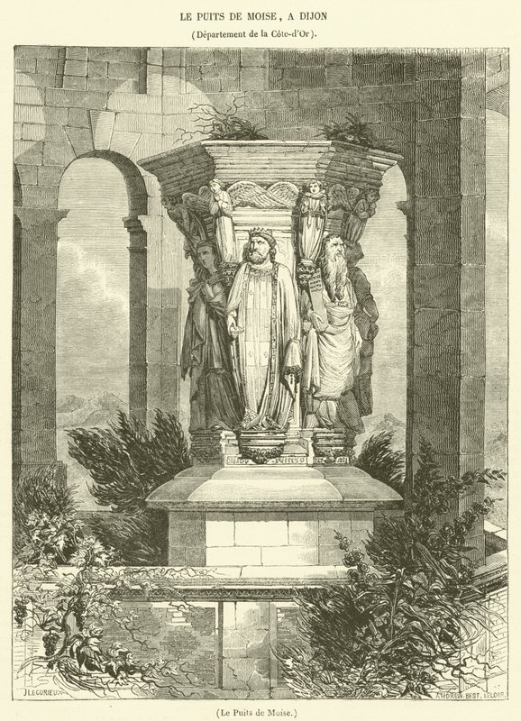 Le Puits de Moise (gravure) door French School