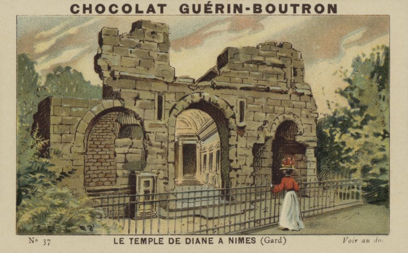 Tempel van Diane, Nîmes, Gard door French School