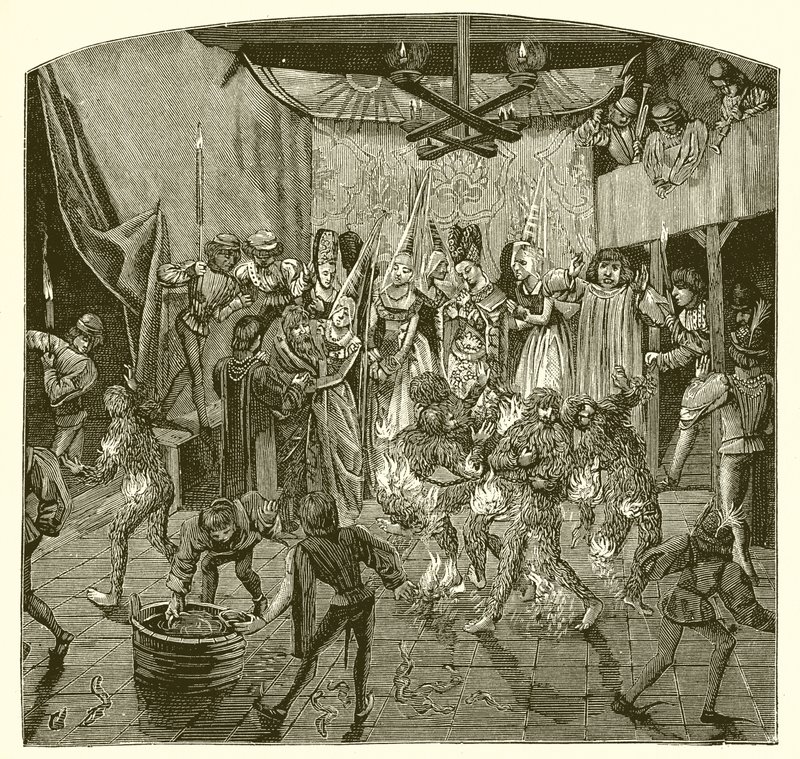 Le bal des Ardents door French School