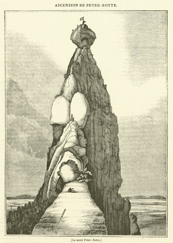 De Peter-Botte berg (gravure) door French School