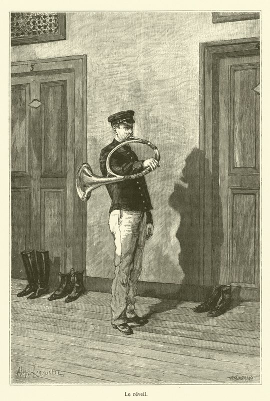 Ontwaken (gravure) door French School