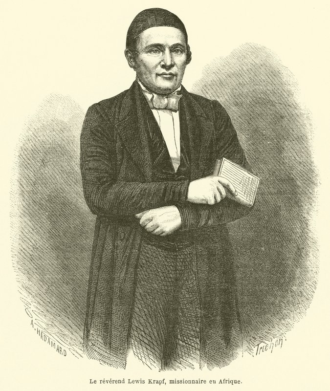 De eerwaarde Lewis Krapf, missionaris in Afrika door French School