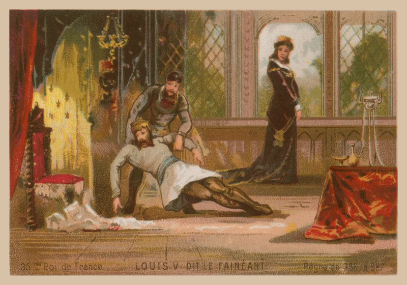 Lodewijk V van Frankrijk, bekend als Lodewijk de Luie (ca. 967-987) door French School