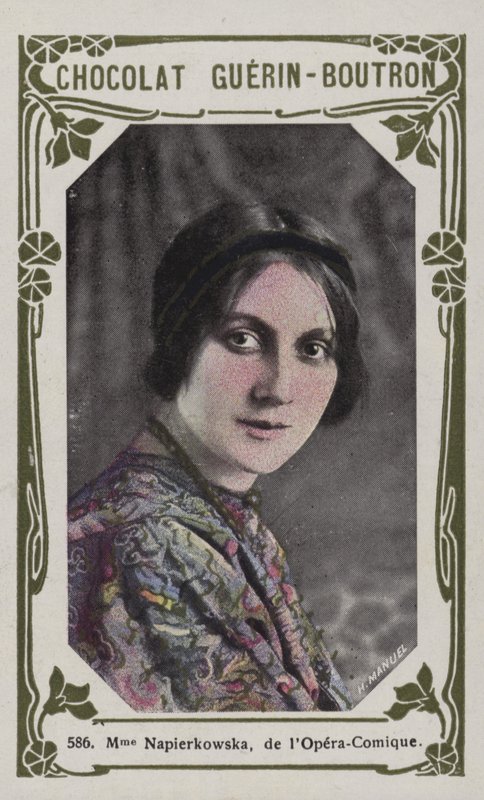 Madame Napierkowska, van de Opera-Comique door French School