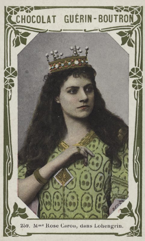 Mevrouw Rose Caron, in Lohengrin door French School