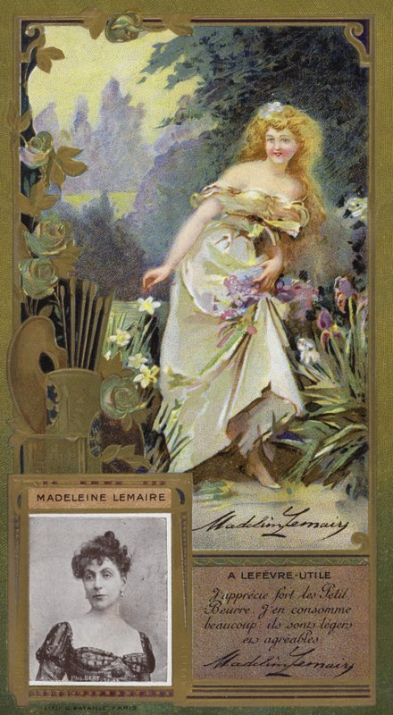 Madeleine Lemaire, Franse schilderes (chromolitho) door French School