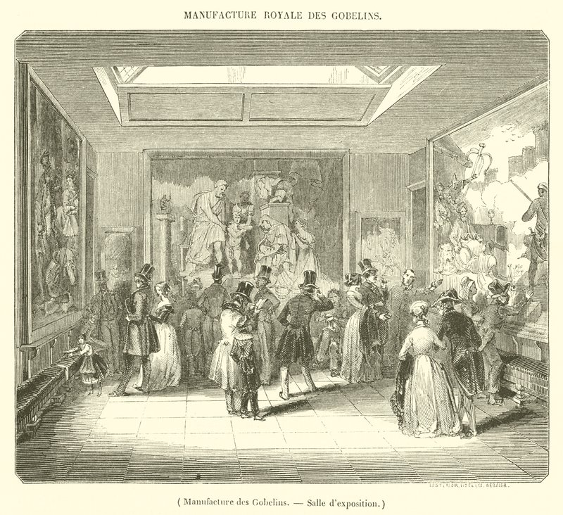 Manufactuur van de Gobelins, Tentoonstellingszaal door French School