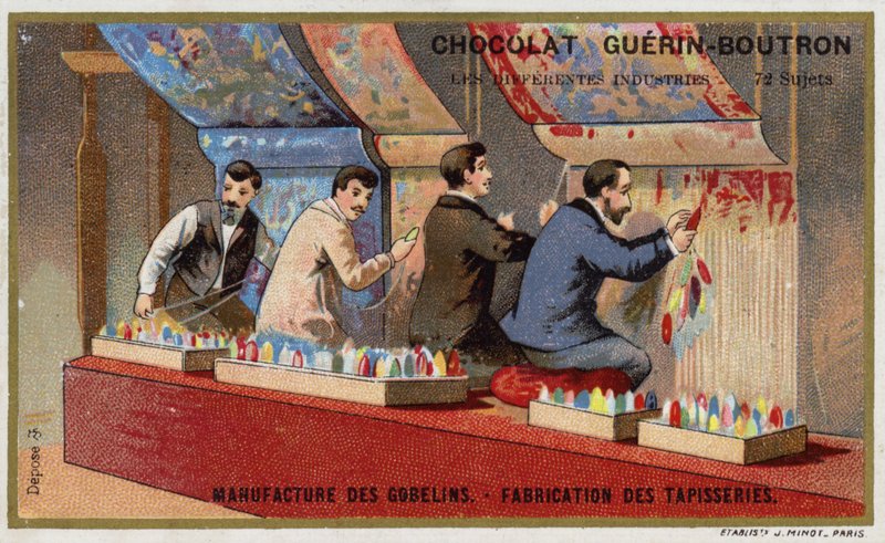 Tapijten maken in de Gobelins Manufactory door French School