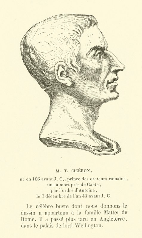 Marcus Tullius Cicero, Romeins politicus, redenaar en filosoof door French School