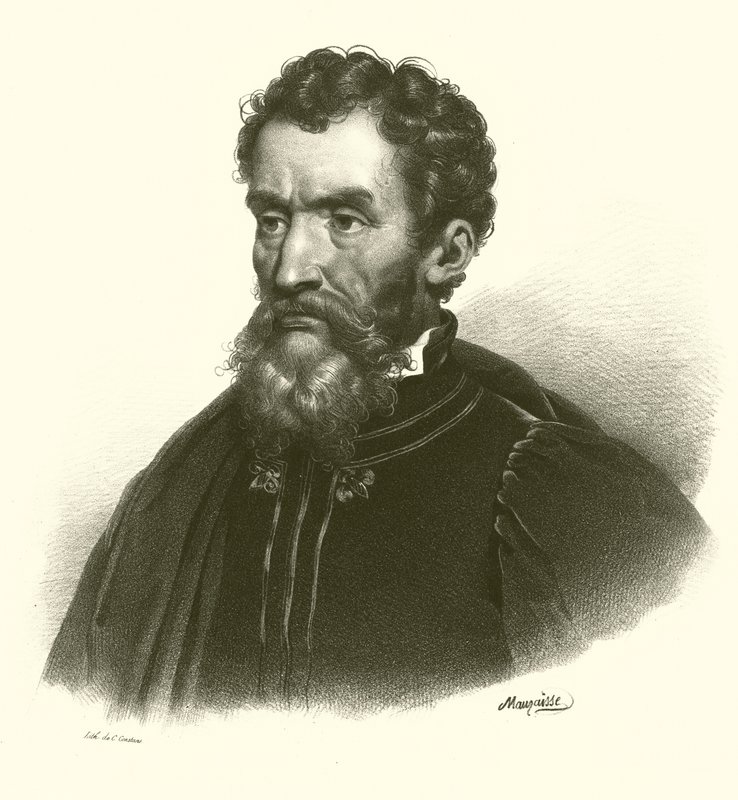 Michelangelo, portret door French School